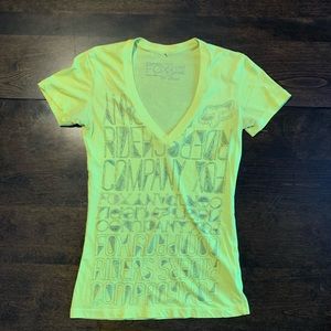 Fox Riders Co vneck tshirt